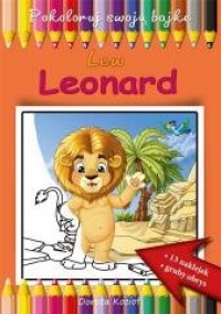 Lew Leonard - kolorowanka - okładka książki