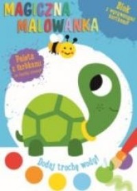 Magiczna malowanka z farbkami Żółwik - okładka książki
