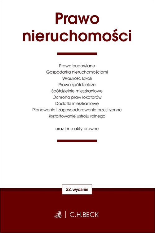 Prawo nieruchomości oraz inne akty - okładka książki
