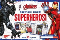 Rozwiąż i zmaż! Superherosi. Marvel - okładka książki