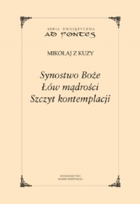 Synostwo Boże. Łów mądrości. Szczyt - okładka książki