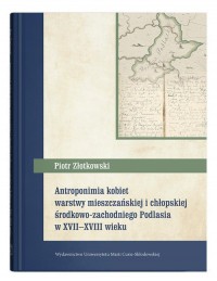 Antroponimia kobiet warstwy mieszczańskiej - okładka książki