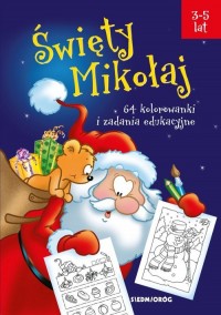 Święty Mikołaj 64 kolorowanki i - okładka książki