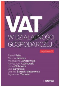 VAT w działalności gospodarczej - okładka książki