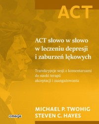 ACT słowo w słowo w leczeniu depresji - okładka książki