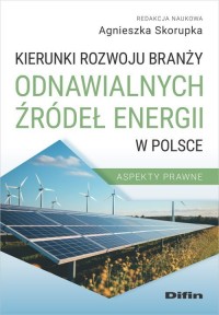 Kierunki rozwoju branży odnawialnych - okładka książki