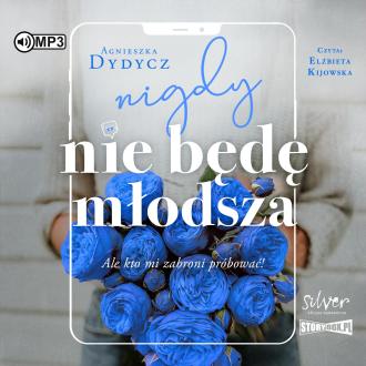 Nigdy nie będę młodsza ale kto - pudełko audiobooku