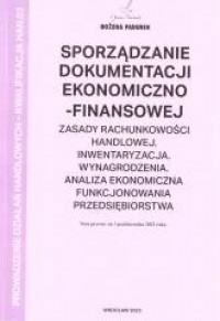 Sporządzanie dokumentacji ekonomiczno-finansowej - okładka książki