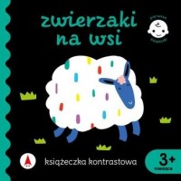 Zwierzaki na wsi. Książeczka kontrastowa. - okładka książki