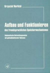 Aufbau und Funktionieren des fremdsprachlichen - okładka książki