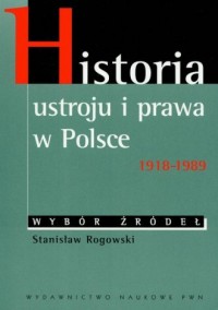 Historia ustroju i prawa w Polsce - okładka książki
