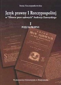 Język prawny I Rzeczypospolitej - okładka książki