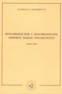 Synchroniczne i diachroniczne aspekty - okładka książki