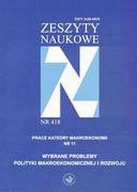 Wybrane problemy polityki makroekonomicznej - okładka książki