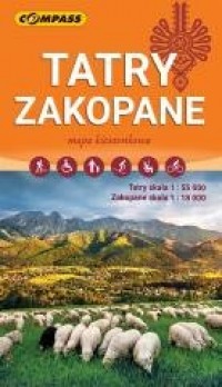 Tatry, Zakopane (mapa kieszonkowa - okładka książki