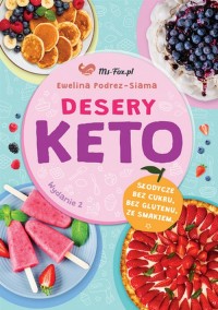 Desery keto bez cukru bez glutenu - okładka książki