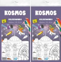 Kolorowanka XL. Kosmos 2szt/zgr - okładka książki