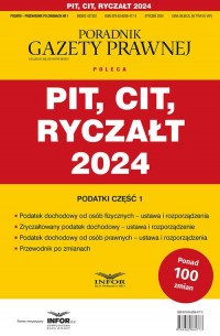 Pit Cit Ryczałt 2024 Podatki. Przewodnik - okładka książki