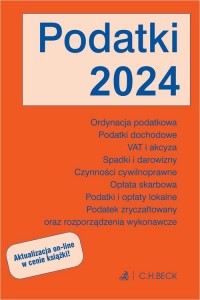 Podatki 2024 z aktualizacją online - okładka książki