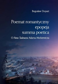 Poemat romantyczny epopeja summa - okładka książki