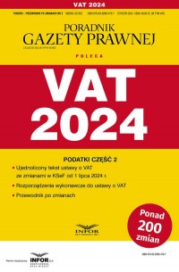 VAT 2024 Podatki Przewodnik po - okładka książki
