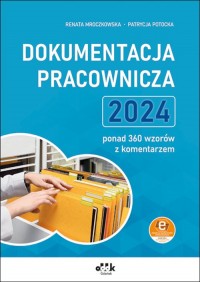 Dokumentacja pracownicza 2024 ponad - okładka książki