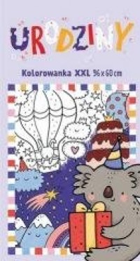 Kolorowanka XXL. Urodziny - okładka książki