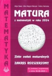 Matura z matematyki 2024 zbiór - okładka podręcznika