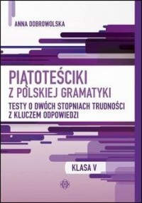 Piątoteściki z polskiej gramatyki. - okładka podręcznika