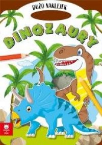 Teczka dinozaury z podwójnymi naklejkami - okładka książki
