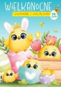 Wielkanocne kolorowanie z kurczaczkami - okładka książki