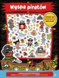 Wyspa piratów - 100 wypukłych naklejek - okładka książki
