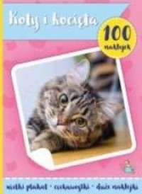 100 naklejek z plakatem. Koty i - okładka książki