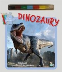 Książeczka z puzzlami Dinozaury - okładka książki