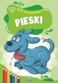 Moja kolorowanka. Pieski - okładka książki