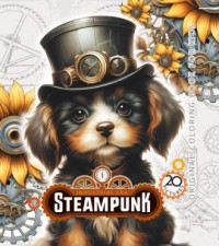 Kolorowanka 160x160 Steampunk Pies - okładka książki