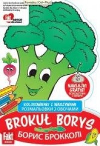 Kolorowanki z warzywami Brokuł - okładka książki