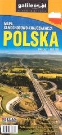 Mapa samochodowo-krajoznawcza - - okładka książki