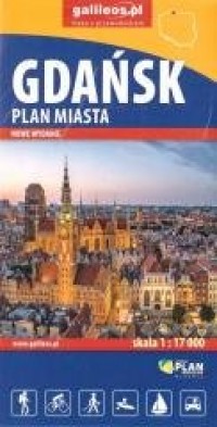 Plan miasta - Gdańsk 1:17 000 w.2022 - okładka książki