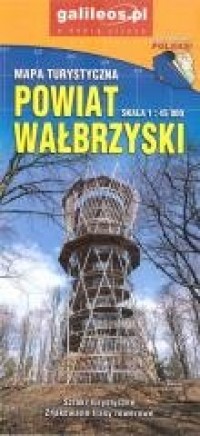 Powiat Wałbrzyski mapa tur., plan - okładka książki