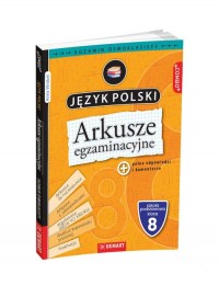 Arkusze egzaminacyjne z j. polskiego - okładka podręcznika