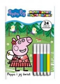 Peppa Pig Numerkowe kolorowanki - okładka książki