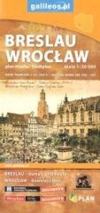 Plan miasta - Wrocław Breslau - okładka książki