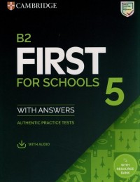 B2 First for Schools 5 Authentic - okładka podręcznika