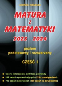 Matura z matematyki 2023 2024 część - okładka podręcznika