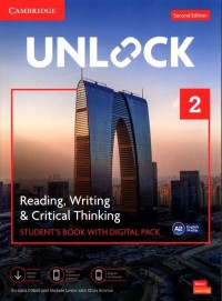 Unlock 2 Reading, Writing and Critical - okładka podręcznika