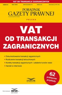 VAT od transakcji zagranicznych - okładka książki