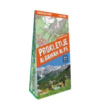 Alps trekking map Prokletije, Durmitor, - okładka książki