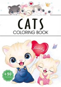 Cats. Coloring book - okładka książki
