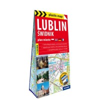 Lublin i Świdnik foliowany plan - okładka książki